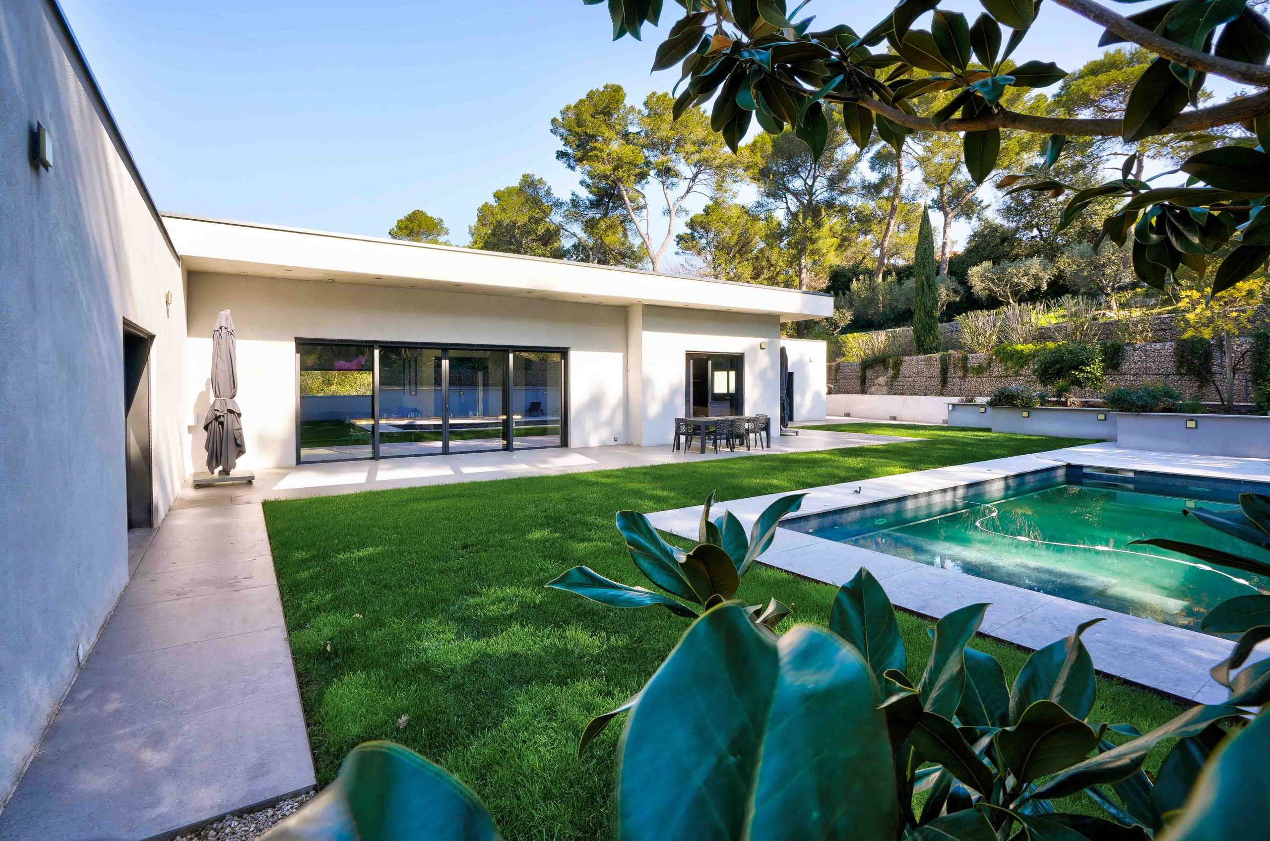 Maison contemporaine au sud d'Aix en Provence